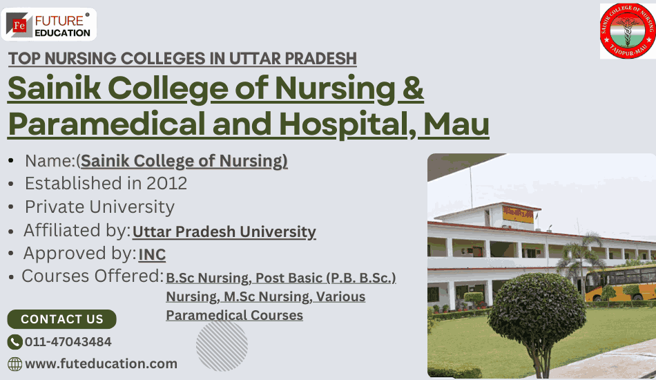 ANM at Sainik School of Nursing, Mau: Courses & Fees 2024